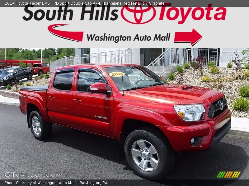 Barcelona Red Metallic / Graphite 2014 Toyota Tacoma V6 TRD Sport Double Cab 4x4