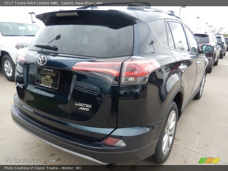 Galactic Aqua Mica / Ash 2017 Toyota RAV4 Limited AWD
