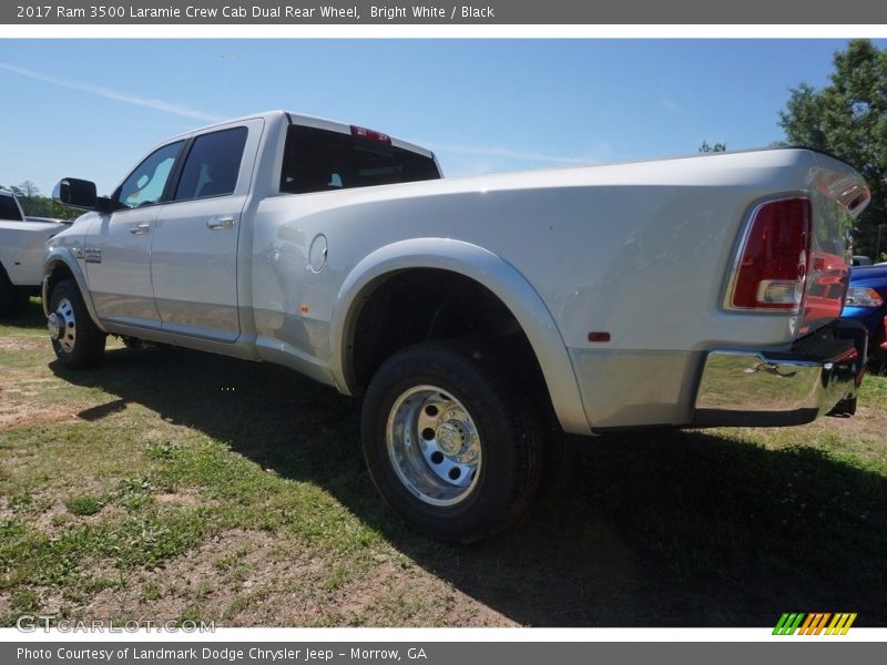 Bright White / Black 2017 Ram 3500 Laramie Crew Cab Dual Rear Wheel