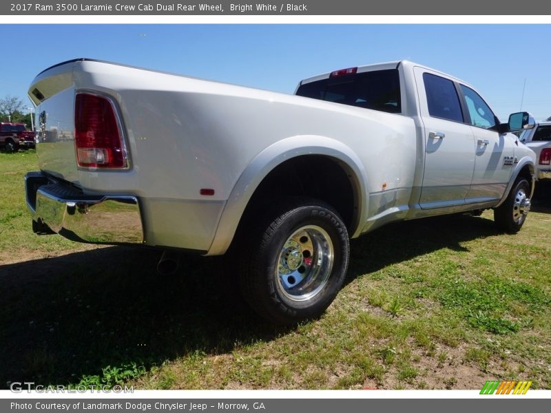 Bright White / Black 2017 Ram 3500 Laramie Crew Cab Dual Rear Wheel