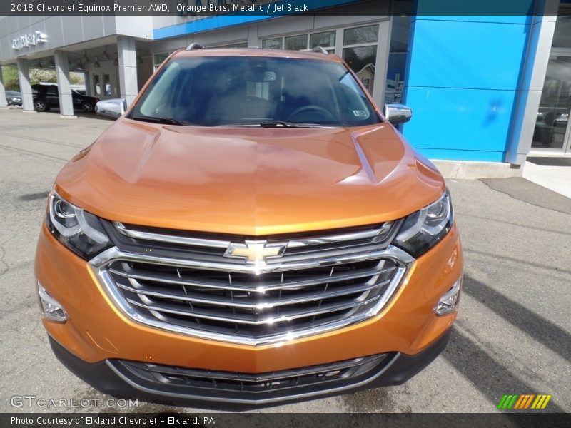 Orange Burst Metallic / Jet Black 2018 Chevrolet Equinox Premier AWD