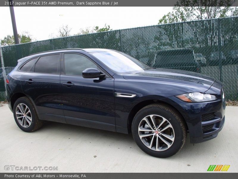 Dark Sapphire Blue / Jet 2017 Jaguar F-PACE 35t AWD Premium