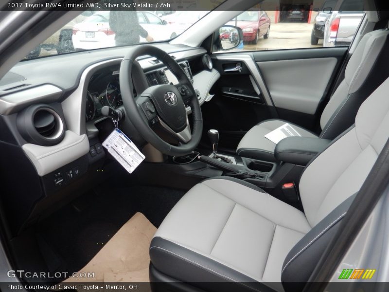 Silver Sky Metallic / Ash 2017 Toyota RAV4 Limited AWD