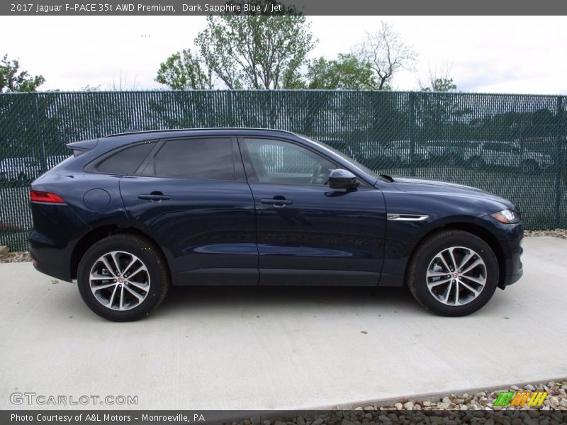 Dark Sapphire Blue / Jet 2017 Jaguar F-PACE 35t AWD Premium