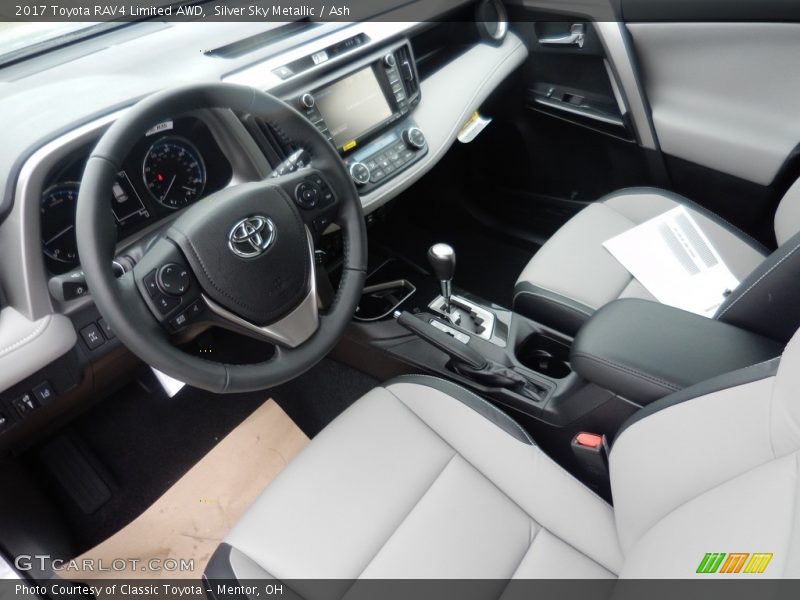Silver Sky Metallic / Ash 2017 Toyota RAV4 Limited AWD