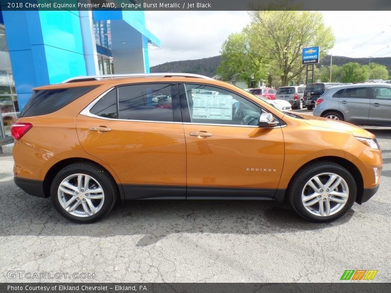 Orange Burst Metallic / Jet Black 2018 Chevrolet Equinox Premier AWD
