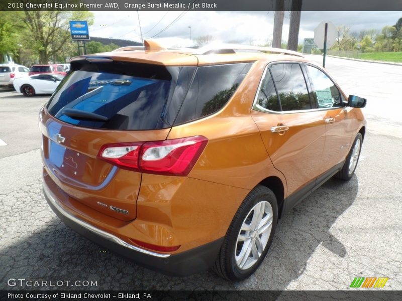 Orange Burst Metallic / Jet Black 2018 Chevrolet Equinox Premier AWD