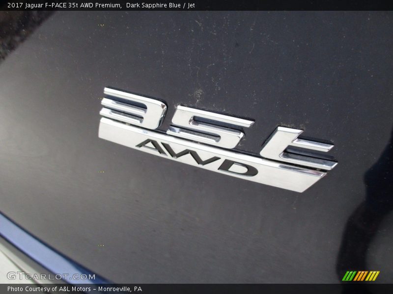 Dark Sapphire Blue / Jet 2017 Jaguar F-PACE 35t AWD Premium