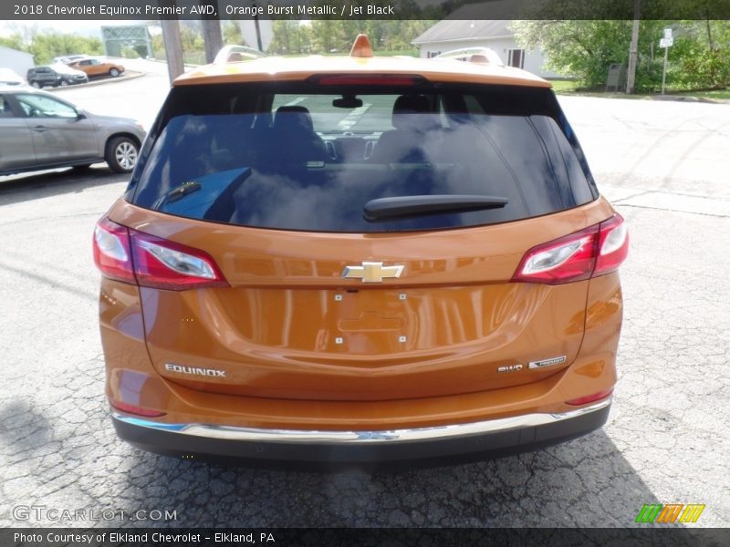 Orange Burst Metallic / Jet Black 2018 Chevrolet Equinox Premier AWD