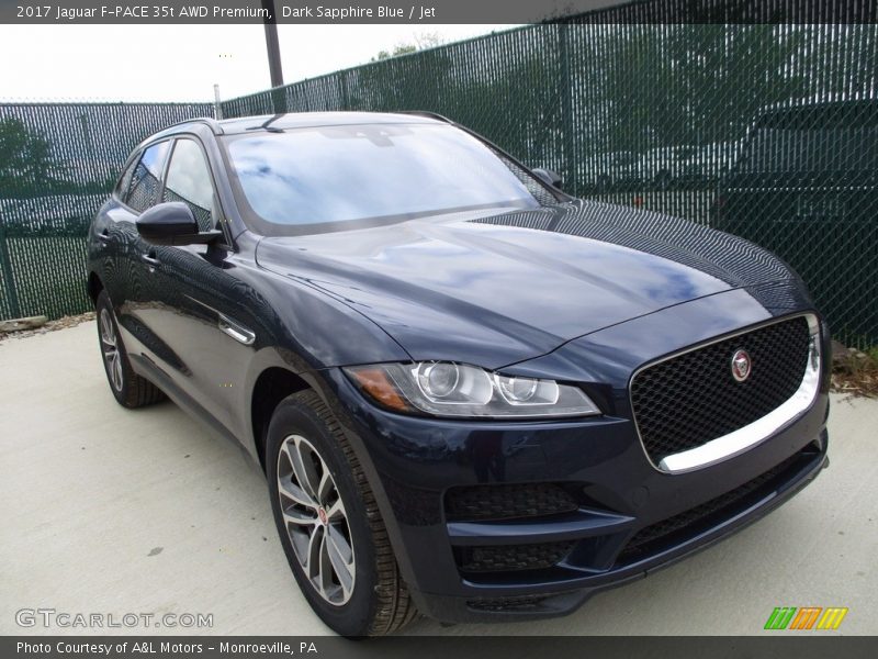 Dark Sapphire Blue / Jet 2017 Jaguar F-PACE 35t AWD Premium