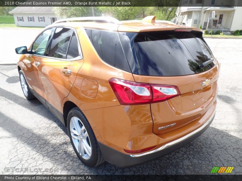 Orange Burst Metallic / Jet Black 2018 Chevrolet Equinox Premier AWD