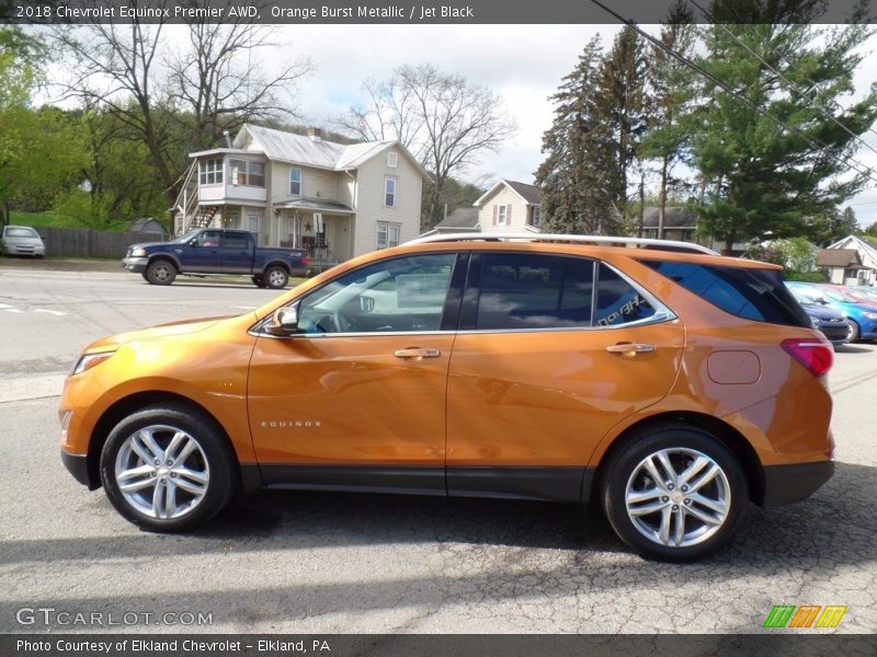 Orange Burst Metallic / Jet Black 2018 Chevrolet Equinox Premier AWD