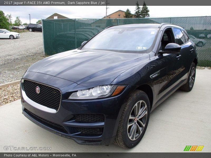 Dark Sapphire Blue / Jet 2017 Jaguar F-PACE 35t AWD Premium