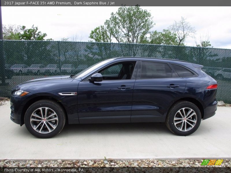Dark Sapphire Blue / Jet 2017 Jaguar F-PACE 35t AWD Premium