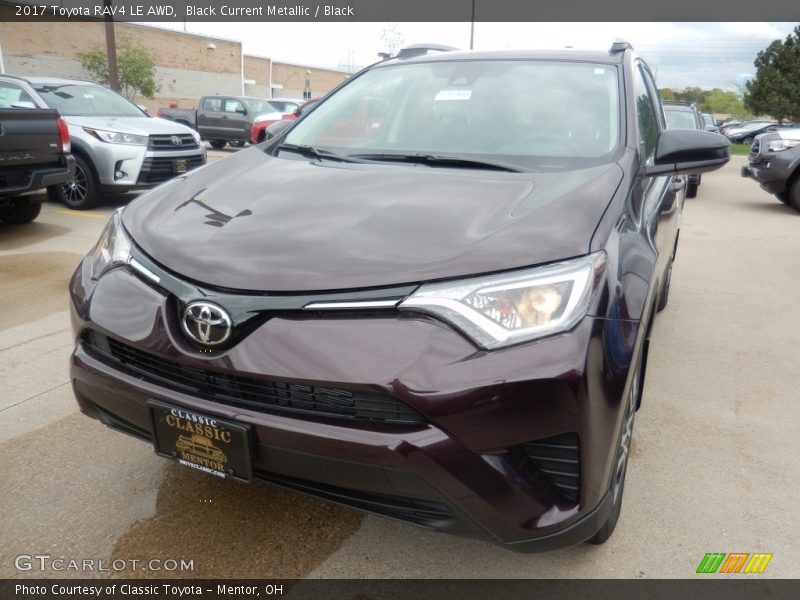 Black Current Metallic / Black 2017 Toyota RAV4 LE AWD