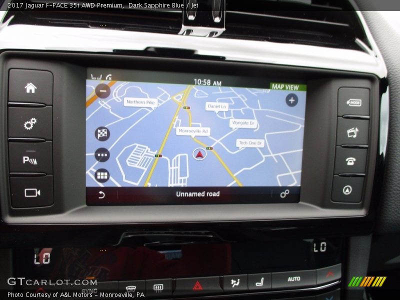 Dark Sapphire Blue / Jet 2017 Jaguar F-PACE 35t AWD Premium