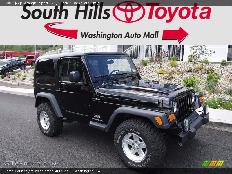 Black / Dark Slate Gray 2004 Jeep Wrangler Sport 4x4