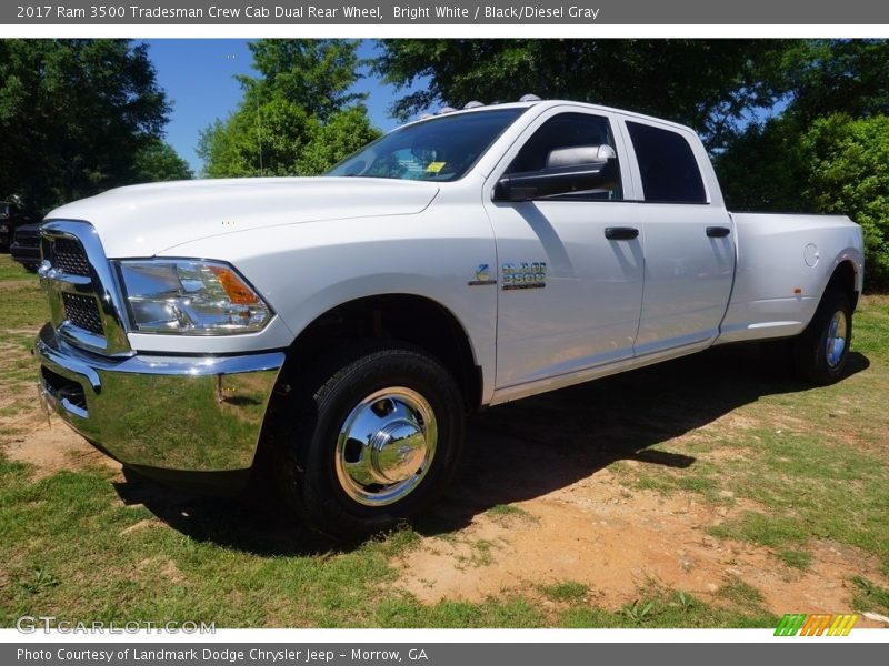 Bright White / Black/Diesel Gray 2017 Ram 3500 Tradesman Crew Cab Dual Rear Wheel
