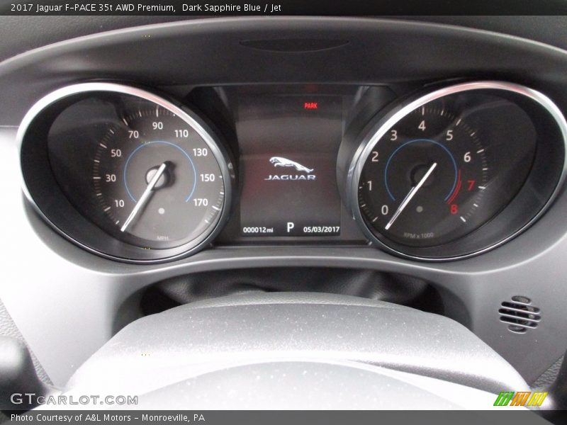 Dark Sapphire Blue / Jet 2017 Jaguar F-PACE 35t AWD Premium