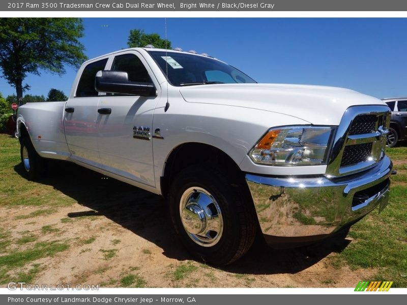 Bright White / Black/Diesel Gray 2017 Ram 3500 Tradesman Crew Cab Dual Rear Wheel