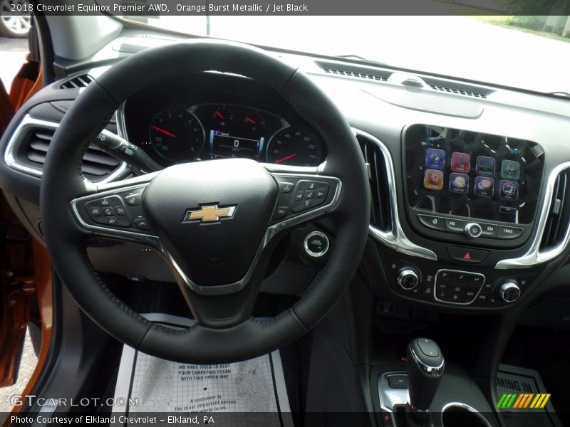 Orange Burst Metallic / Jet Black 2018 Chevrolet Equinox Premier AWD