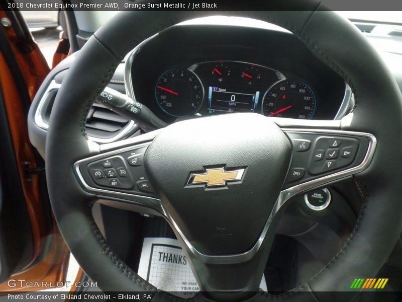 Orange Burst Metallic / Jet Black 2018 Chevrolet Equinox Premier AWD