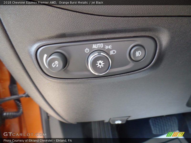 Controls of 2018 Equinox Premier AWD