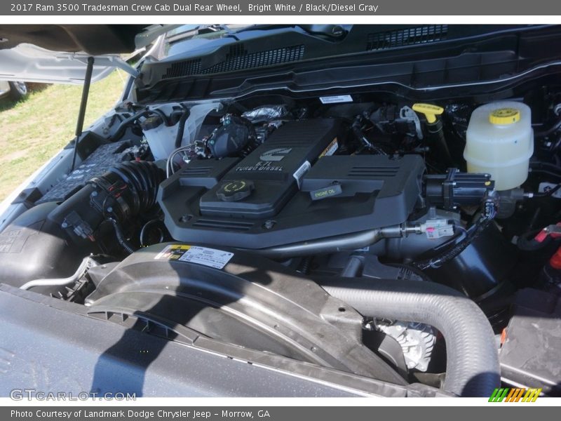 Bright White / Black/Diesel Gray 2017 Ram 3500 Tradesman Crew Cab Dual Rear Wheel