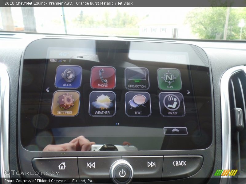 Orange Burst Metallic / Jet Black 2018 Chevrolet Equinox Premier AWD