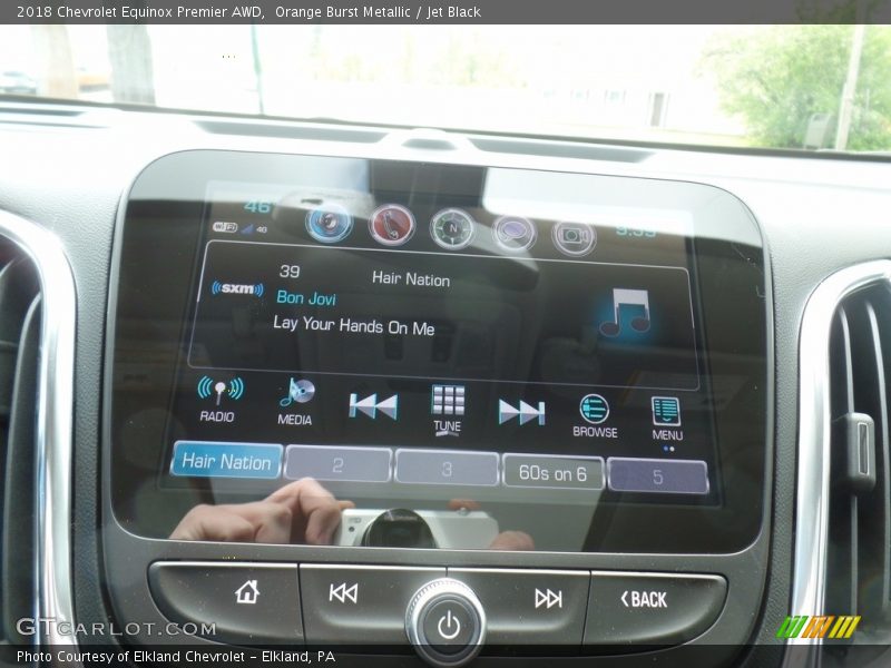 Orange Burst Metallic / Jet Black 2018 Chevrolet Equinox Premier AWD