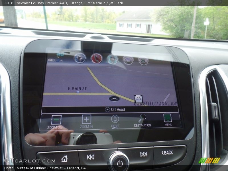 Orange Burst Metallic / Jet Black 2018 Chevrolet Equinox Premier AWD