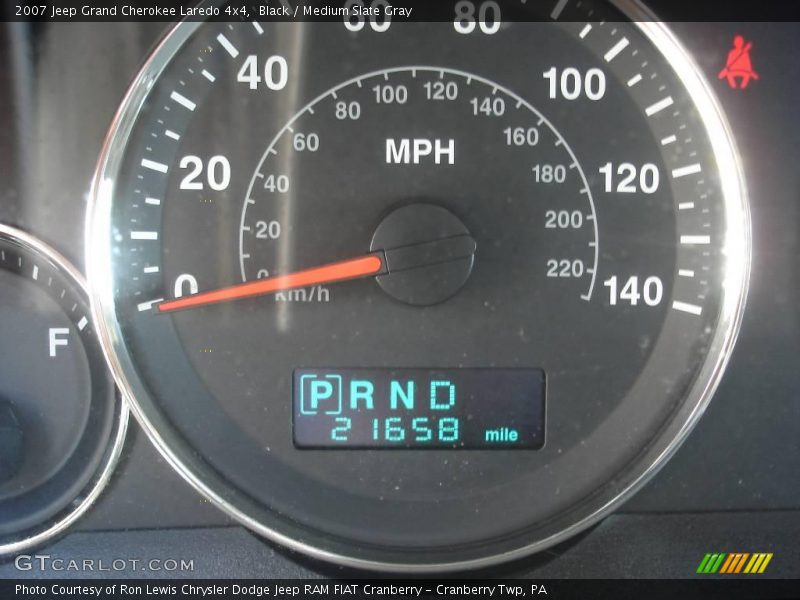 Black / Medium Slate Gray 2007 Jeep Grand Cherokee Laredo 4x4