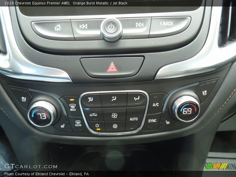 Controls of 2018 Equinox Premier AWD