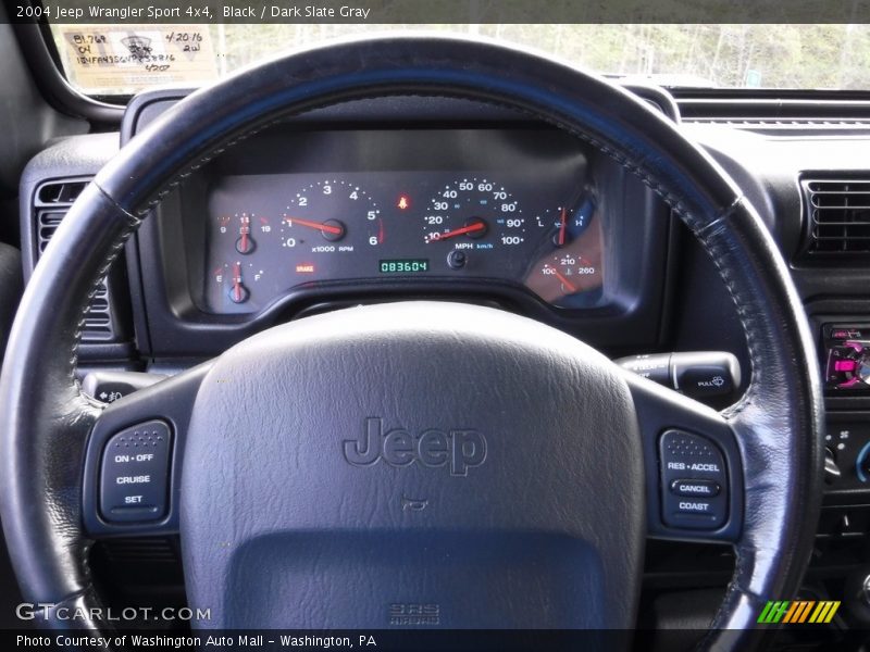 Black / Dark Slate Gray 2004 Jeep Wrangler Sport 4x4