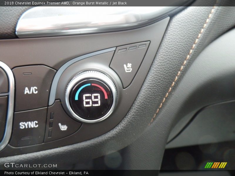 Controls of 2018 Equinox Premier AWD