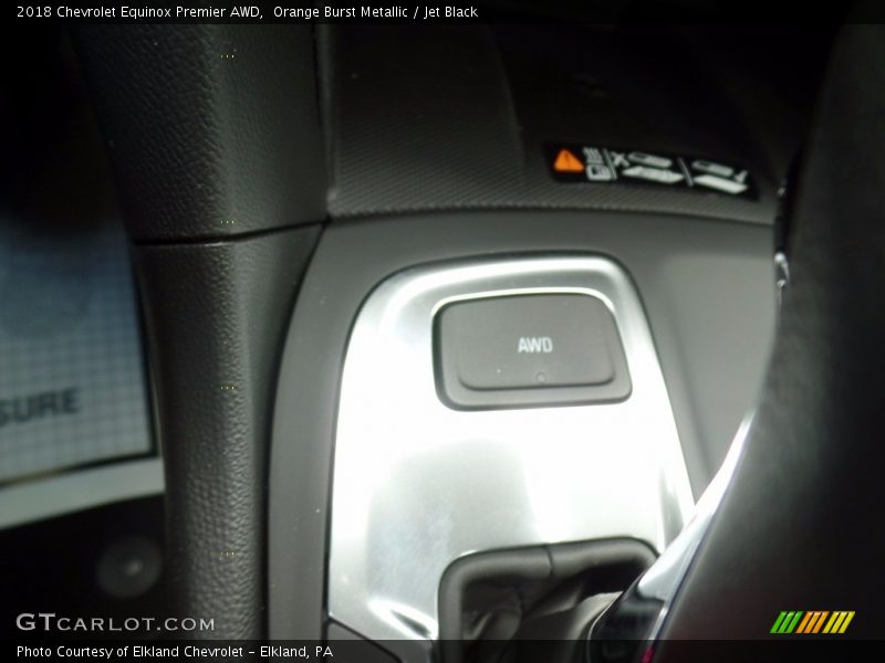 Orange Burst Metallic / Jet Black 2018 Chevrolet Equinox Premier AWD
