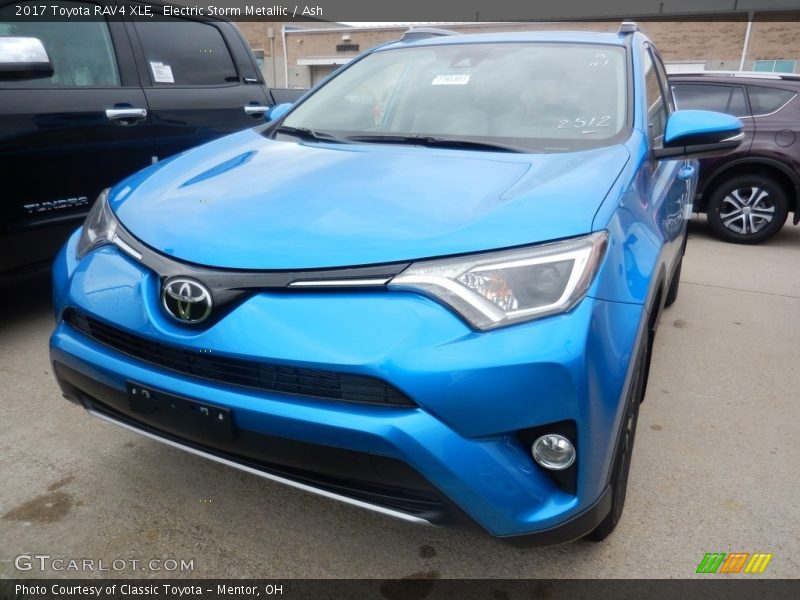 Electric Storm Metallic / Ash 2017 Toyota RAV4 XLE