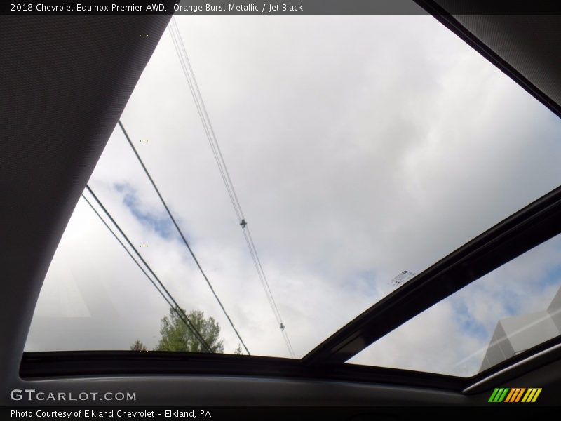 Orange Burst Metallic / Jet Black 2018 Chevrolet Equinox Premier AWD
