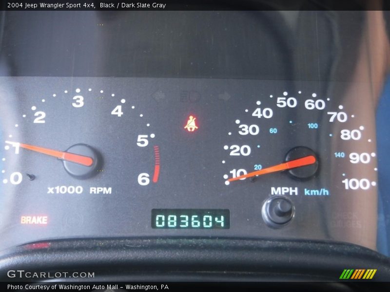 Black / Dark Slate Gray 2004 Jeep Wrangler Sport 4x4