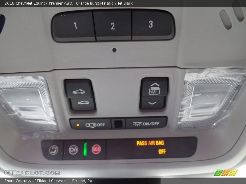 Orange Burst Metallic / Jet Black 2018 Chevrolet Equinox Premier AWD