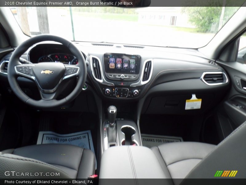 Orange Burst Metallic / Jet Black 2018 Chevrolet Equinox Premier AWD