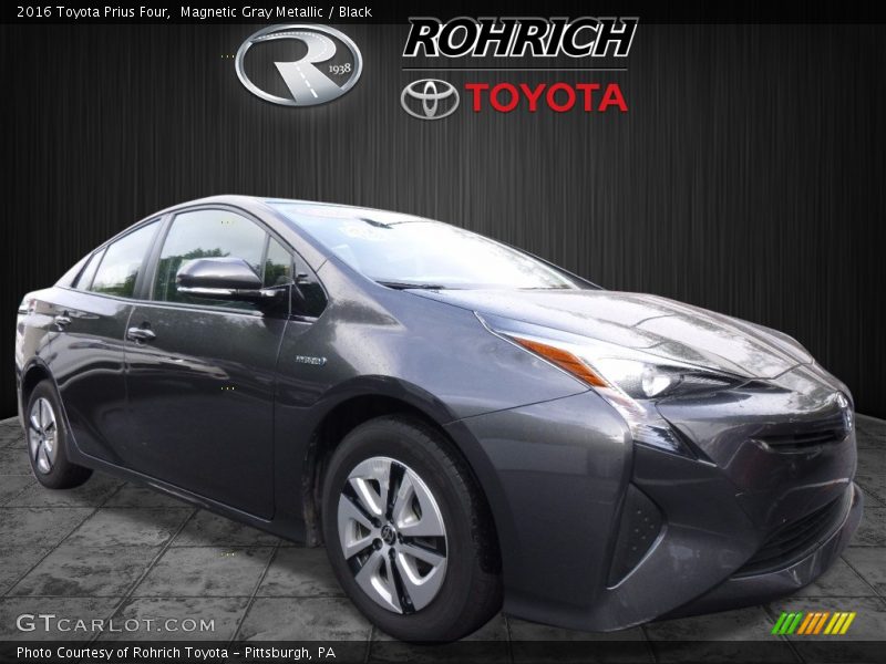 Magnetic Gray Metallic / Black 2016 Toyota Prius Four