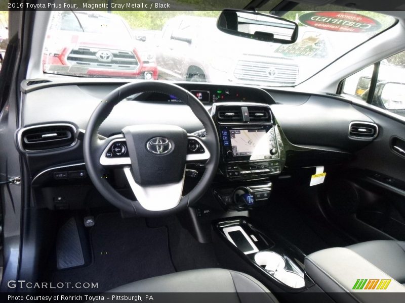 Magnetic Gray Metallic / Black 2016 Toyota Prius Four