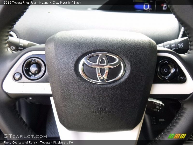 Magnetic Gray Metallic / Black 2016 Toyota Prius Four
