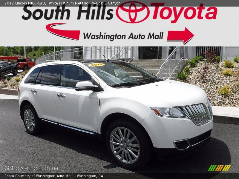 White Platinum Metallic Tri-Coat / Canyon 2012 Lincoln MKX AWD