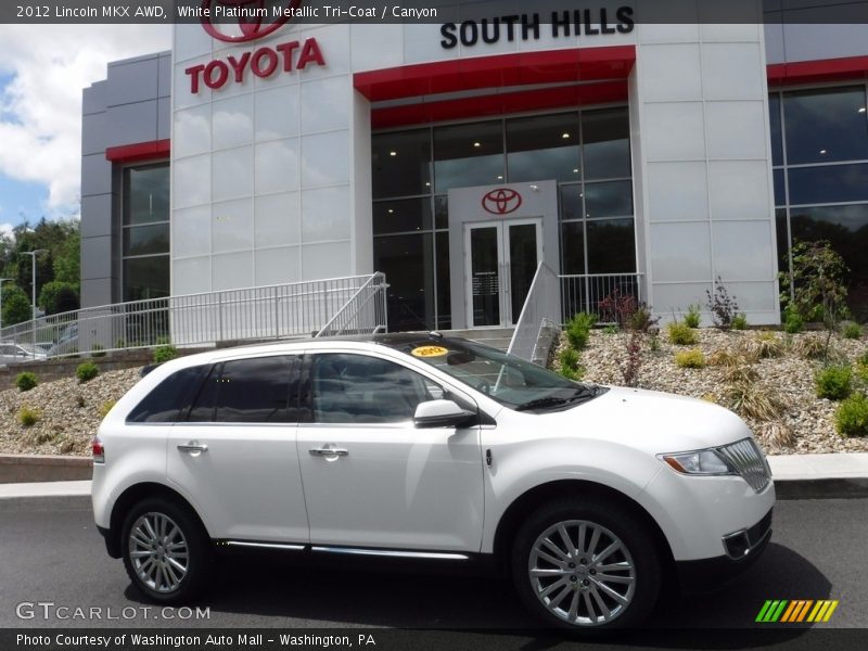 White Platinum Metallic Tri-Coat / Canyon 2012 Lincoln MKX AWD