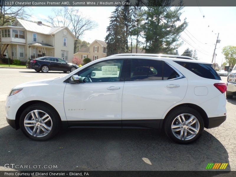 Summit White / Medium Ash Gray 2018 Chevrolet Equinox Premier AWD