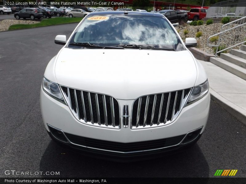 White Platinum Metallic Tri-Coat / Canyon 2012 Lincoln MKX AWD