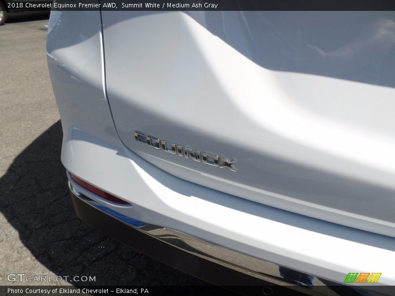 Summit White / Medium Ash Gray 2018 Chevrolet Equinox Premier AWD