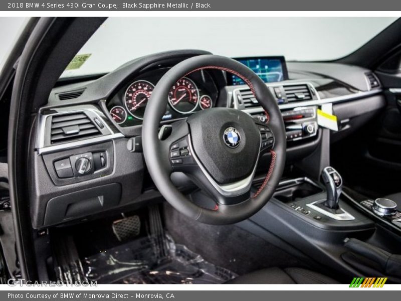 Black Sapphire Metallic / Black 2018 BMW 4 Series 430i Gran Coupe